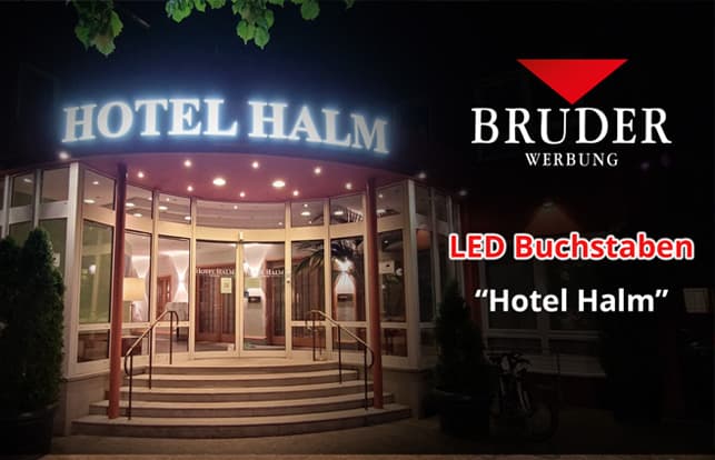 LED Einzelbuchstaben Hotel Halm Konstanz