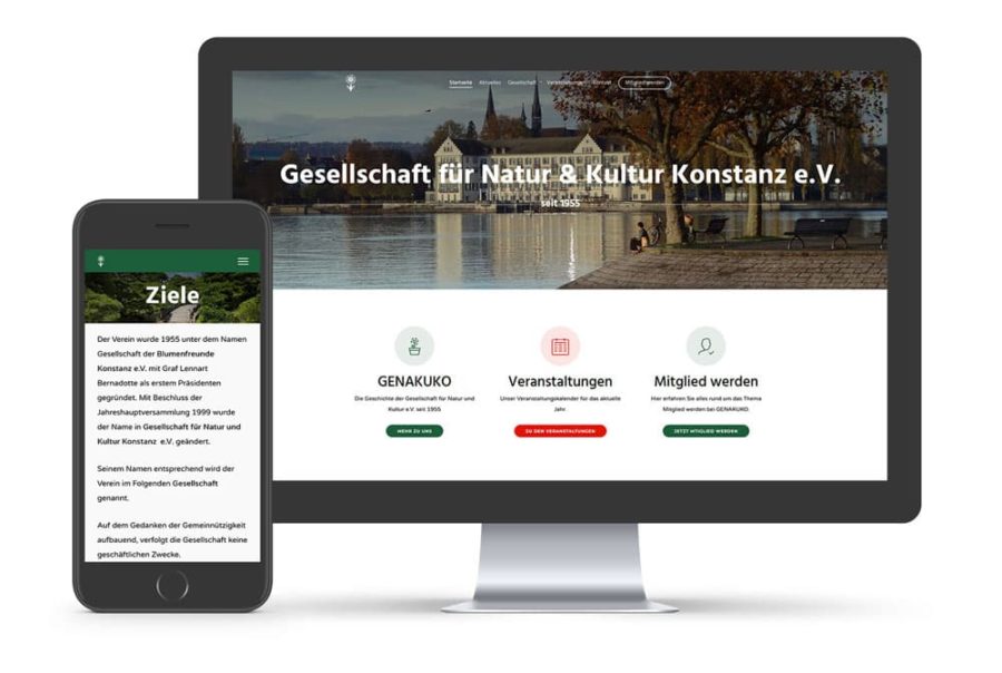 Genakuko Website Mockup + Mobile